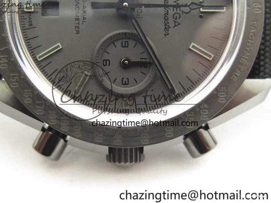 0112 Speedmaster “Dark Side of The Moon” Real Ceramic OMF 1:1 Best Edition Black Black on Nylon Strap A WeatherProof 7976